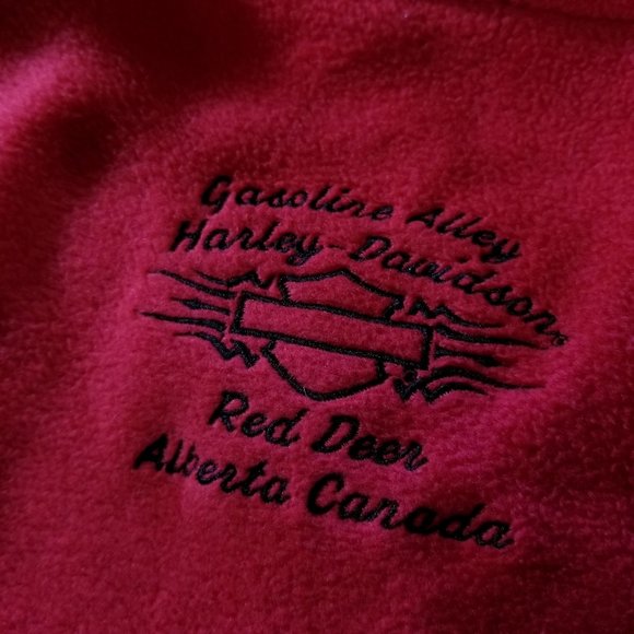 Harley-Davidson Red Deer Half-Zip Fleece Jacket - Picture 7 of 8